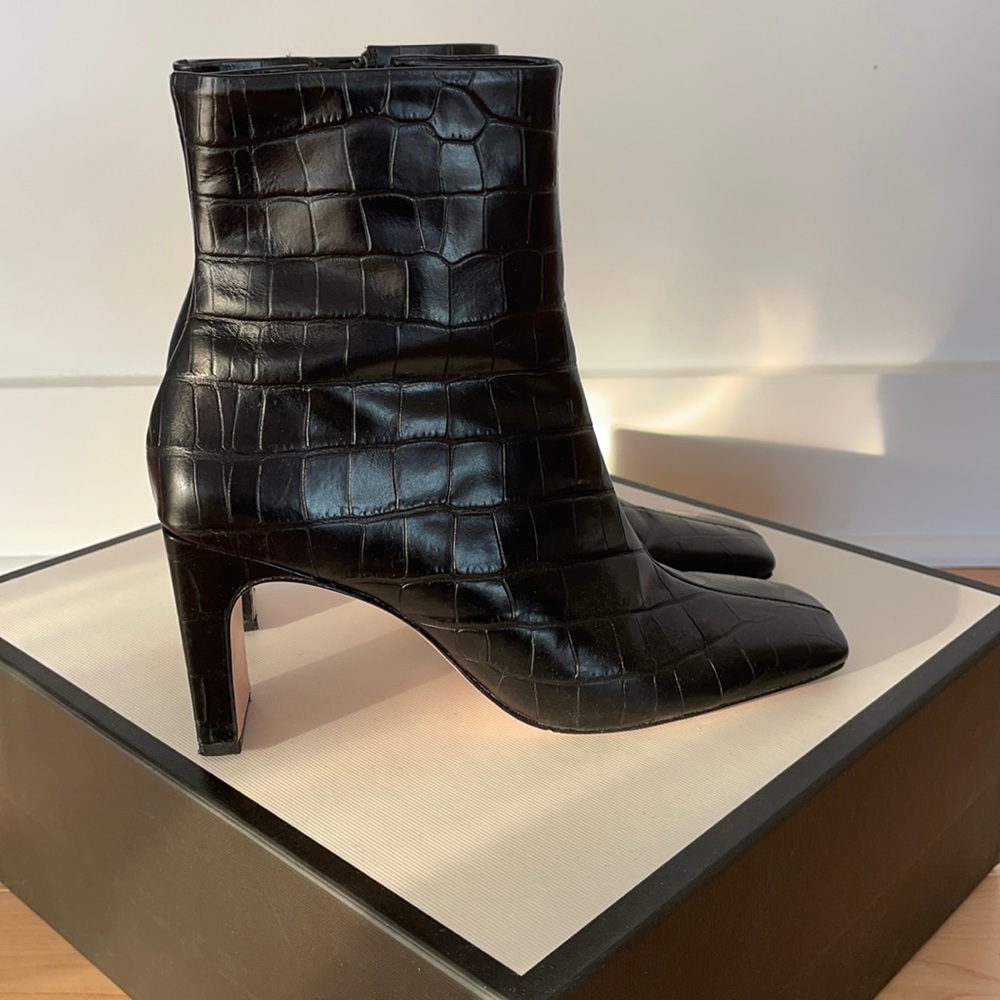 Schutz Black Ankle Boots